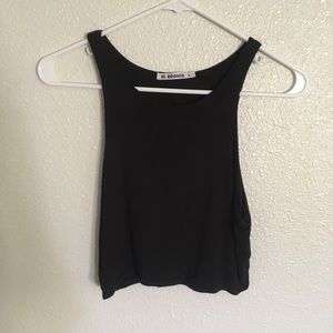Black crop top